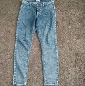 Dark wash blue jeans